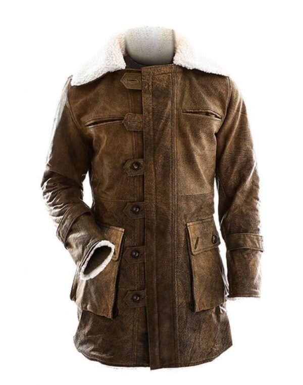 Dark Knight Rises Bane Brown Leather Coat