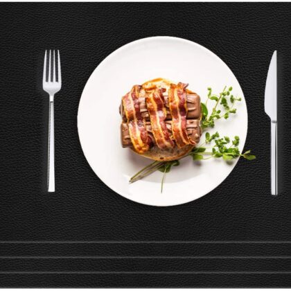 Set of 4 Waterproof Large Place Mats Recycled Non-Slip Table Mats