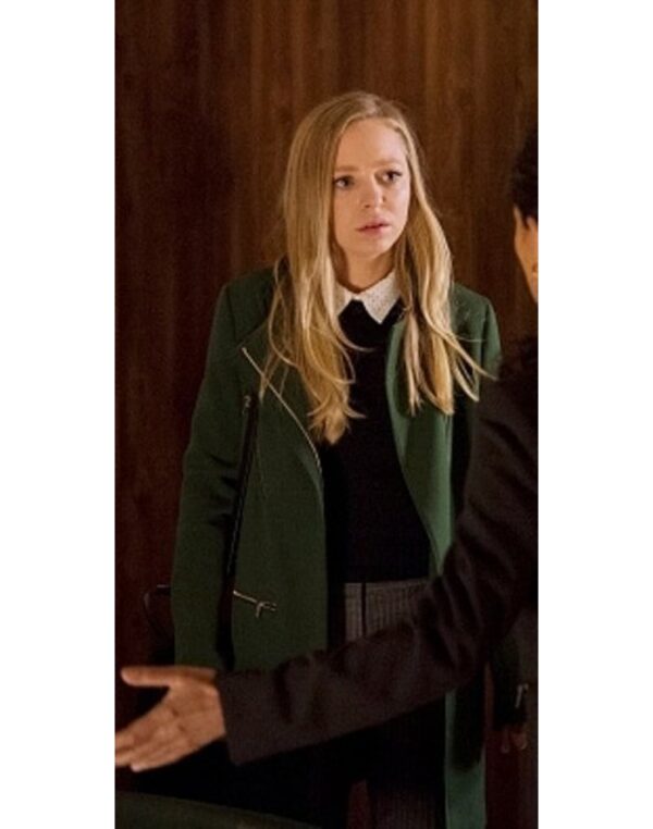 Angela Mr Robot Leather Coat