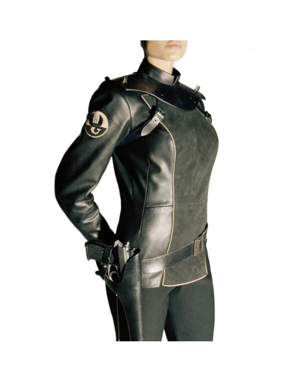 Angelina Jolie Black Leather Jacket - Image 3